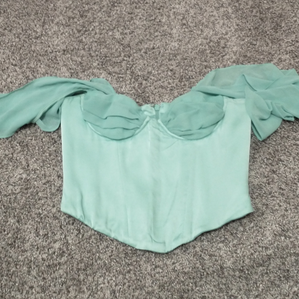House of CB Isabella Jade Corset Bustier Top (Medium, Regular Cup - A-C) - Picture 2 of 3
